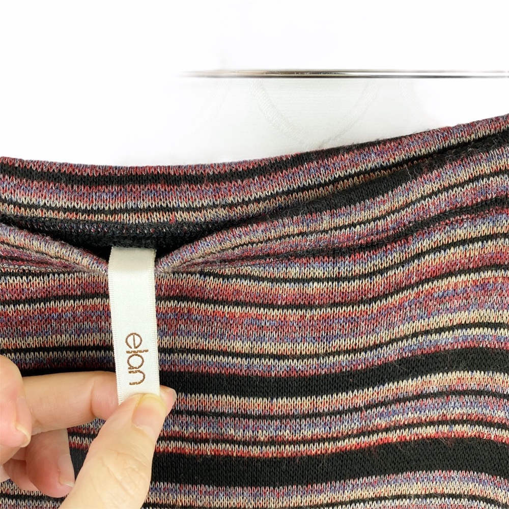 ELAN Striped Fall Colors Maxi Skirt Small - Picture 4 of 6